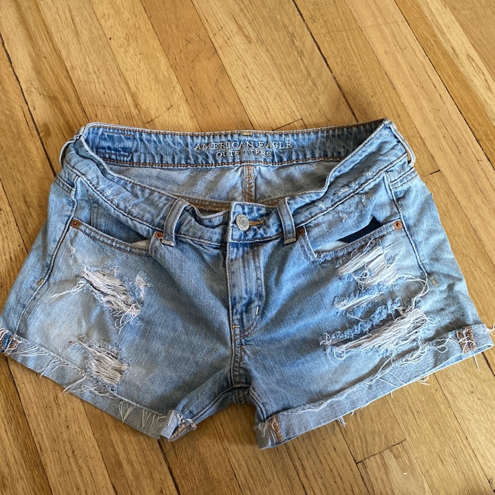 Blue Jean American Eagle shorts